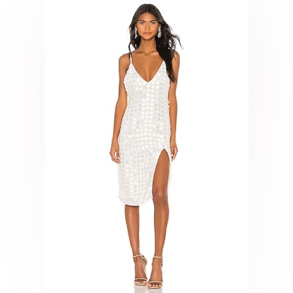 REVOLVE White Midi Dress